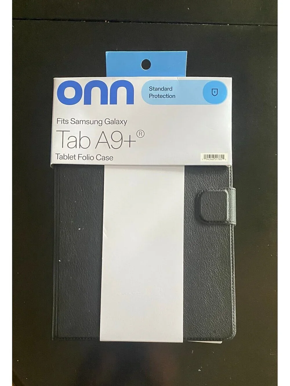 Onn Tablet Folio Case for Samsung Galaxy Tab A9+ Black